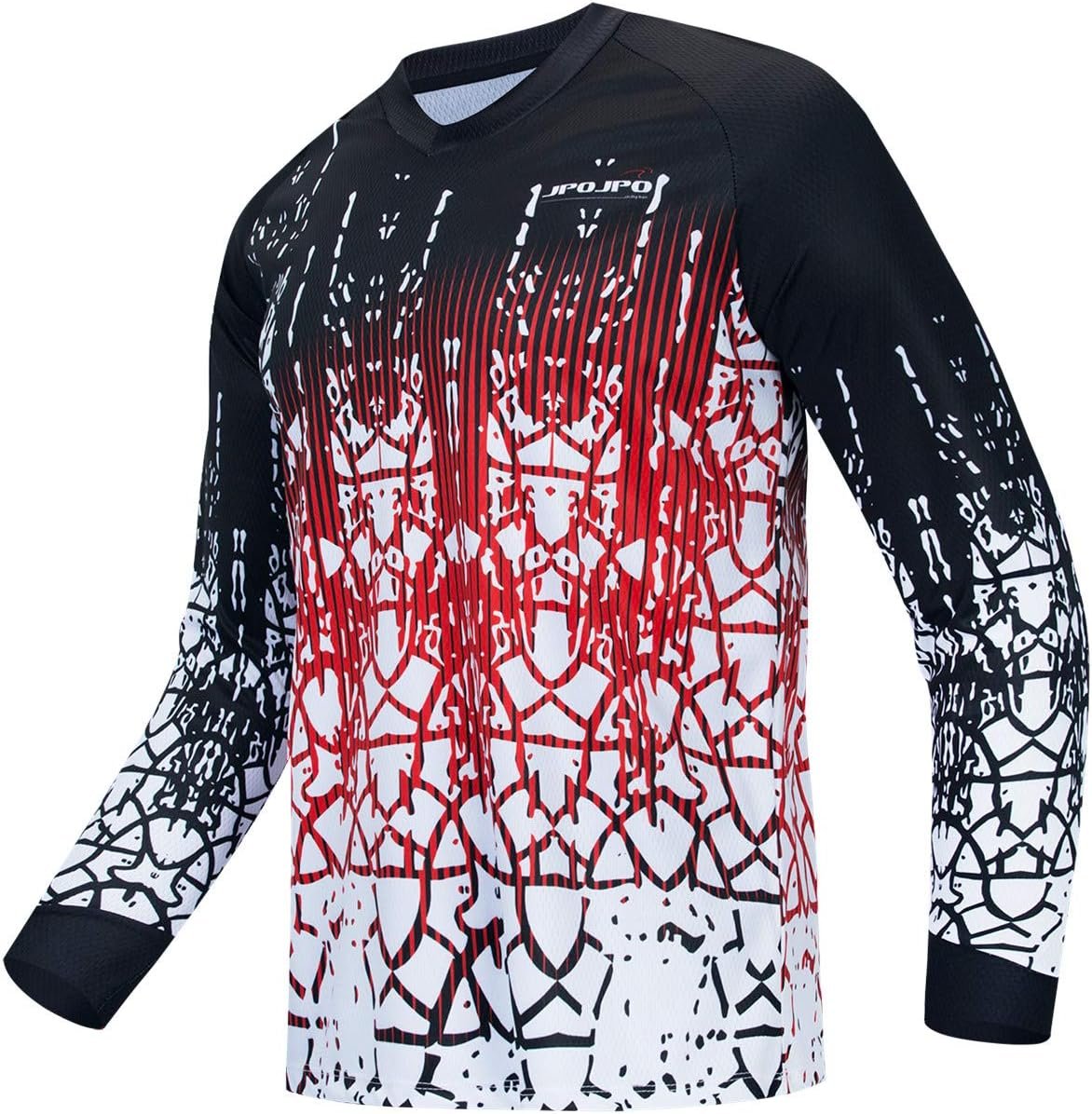 Hotlion Cycling Jersey Men Long Sleeve MTB Motocross Shirt Off-Road Racewear