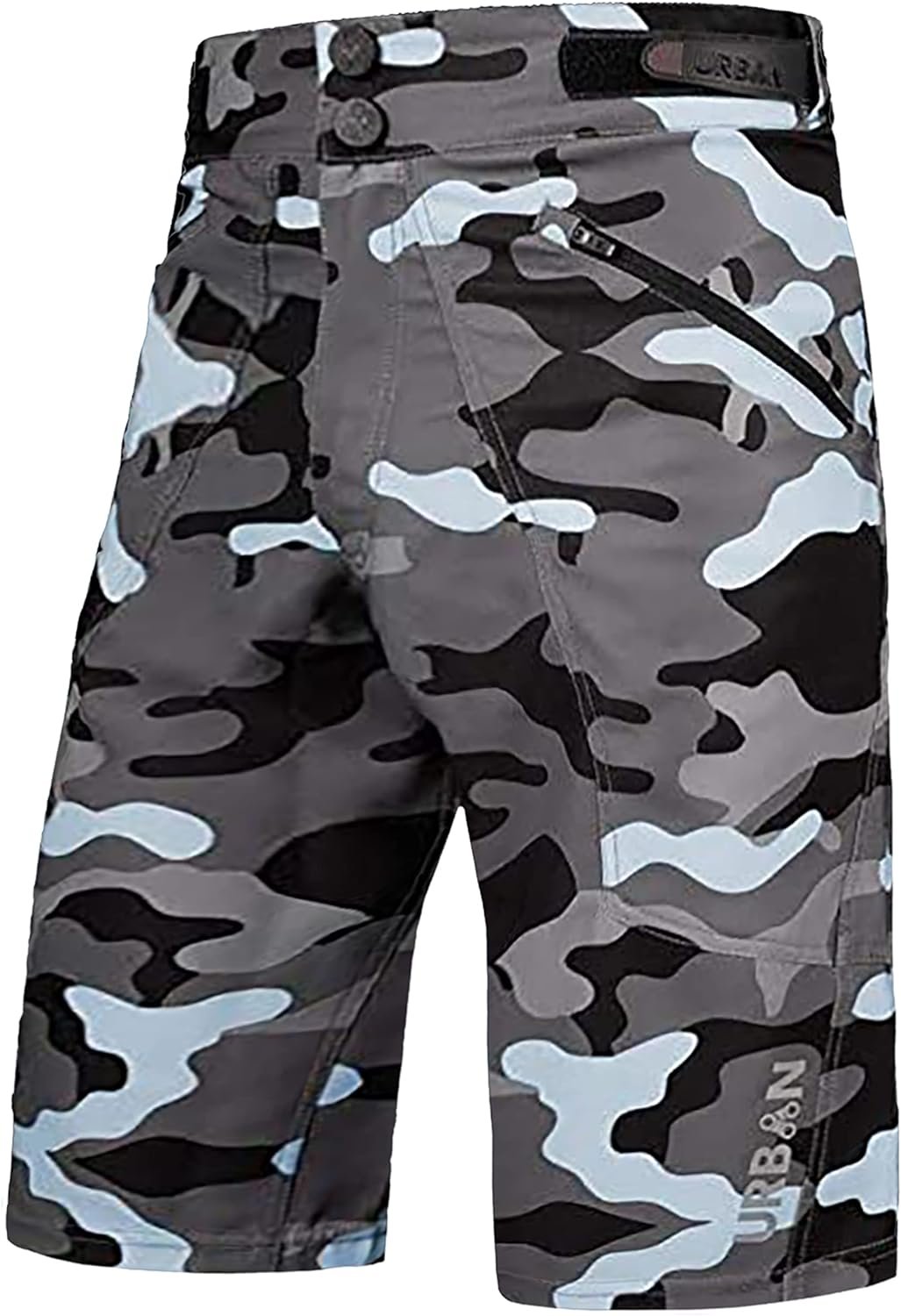 The Shredder Youth Camo - Youth MTB Off Road Cycling Shorts Bundle with Padded Undershorts