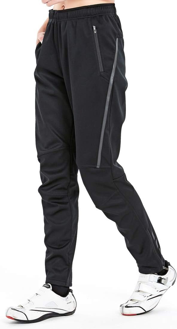 CATENA Womens Outdoor Windproof Cycling Pant Winter Fleece Thermal Athletic Long Pants for Snow Running Hiking