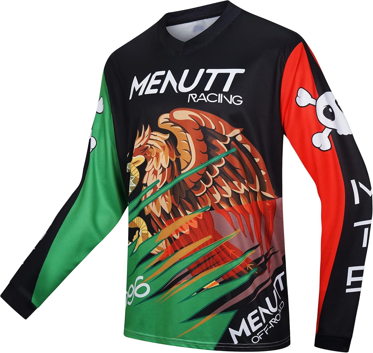 Racing Mens Long Sleeve Off-Road Mexico Jersey Mountain Bike MTB Jersey DownhillMotocross Shirts
