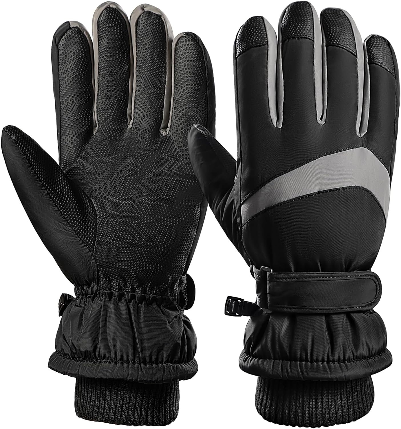 Winter Ski Gloves Women Men, Windproof Waterproof Gloves with Touchscreen Thermal Lining for Cycling Motorcycle