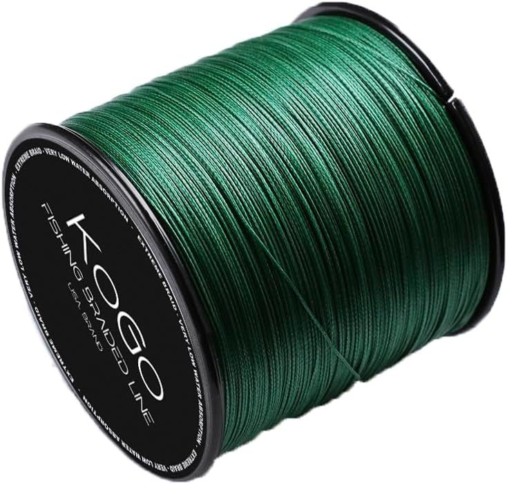 KoGo Extreme Braid Power Pro Fishing Line - Abrasion Resistant, Zero Stretch, Super Strong