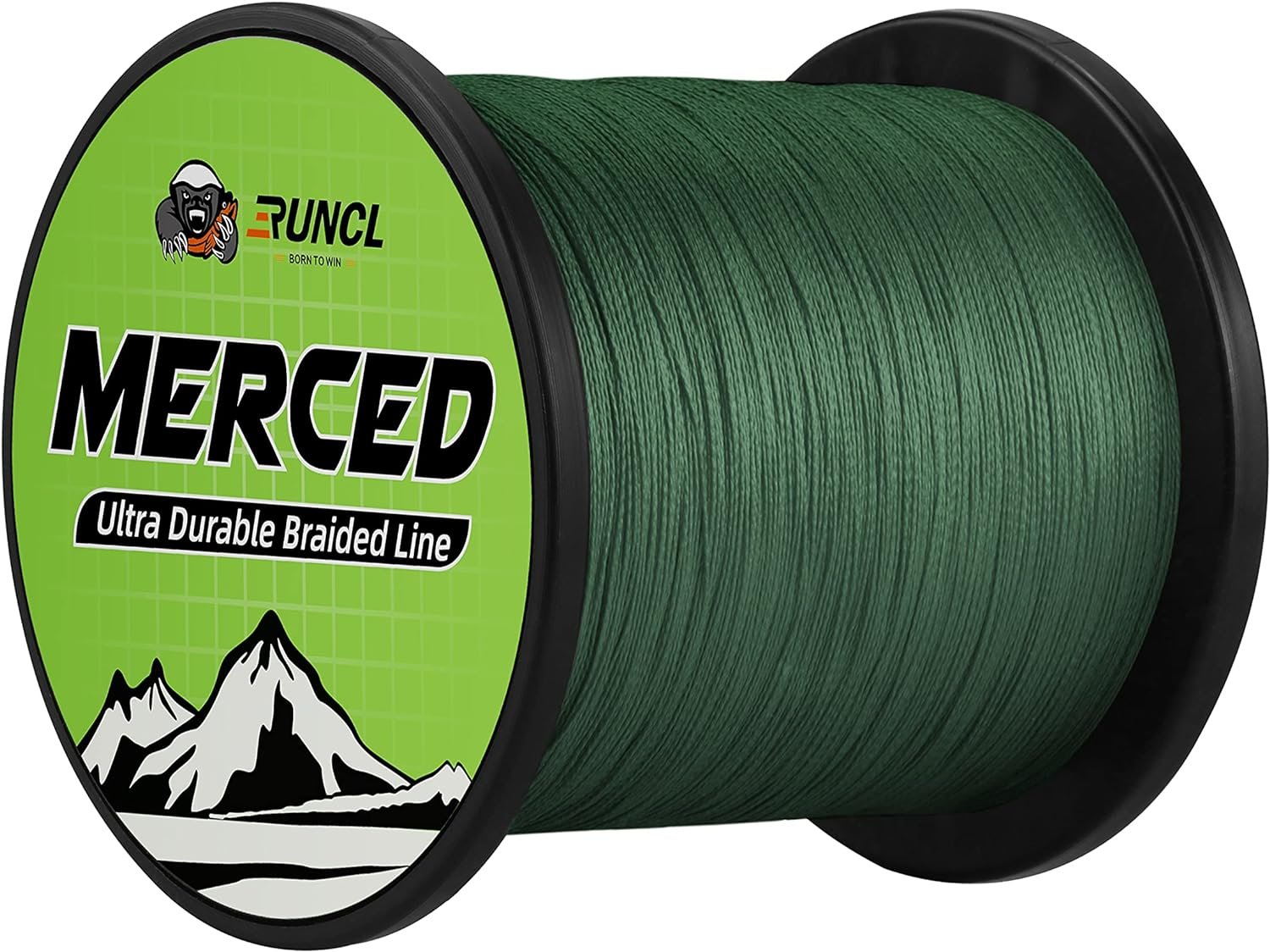 RUNCL Braided Fishing Line Merced, 1000 500 300 Yards Braided Line 4 8 Strands, 6-200LB - Proprietary Weaving Tech, Thin-Coating Tech, Stronger Smoother - Fishing Line for Freshwater Saltwater