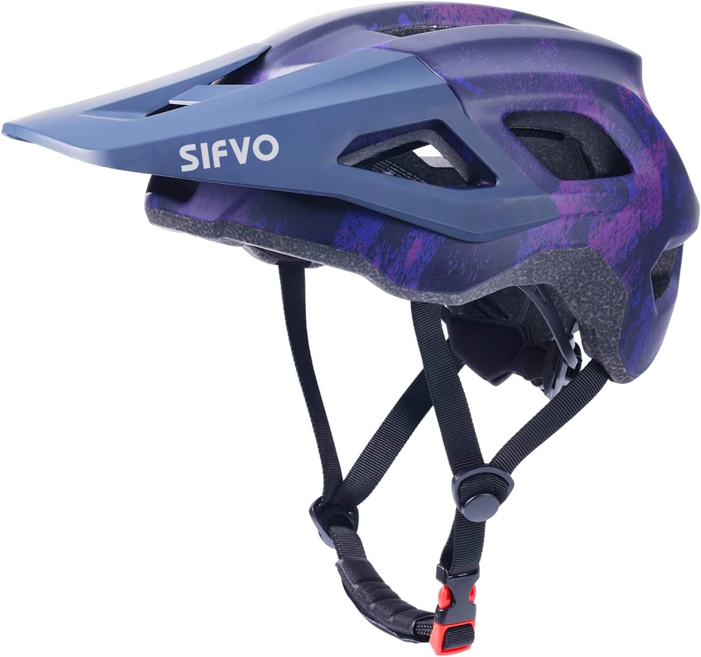 SIFVO Bike Helmets for Men and Women, Mountain Bike Helmet with Extended Visor Helmets for Adults Adjustable  Comfortable Bicycle Helmet Road Bike Helmet 55-61cm