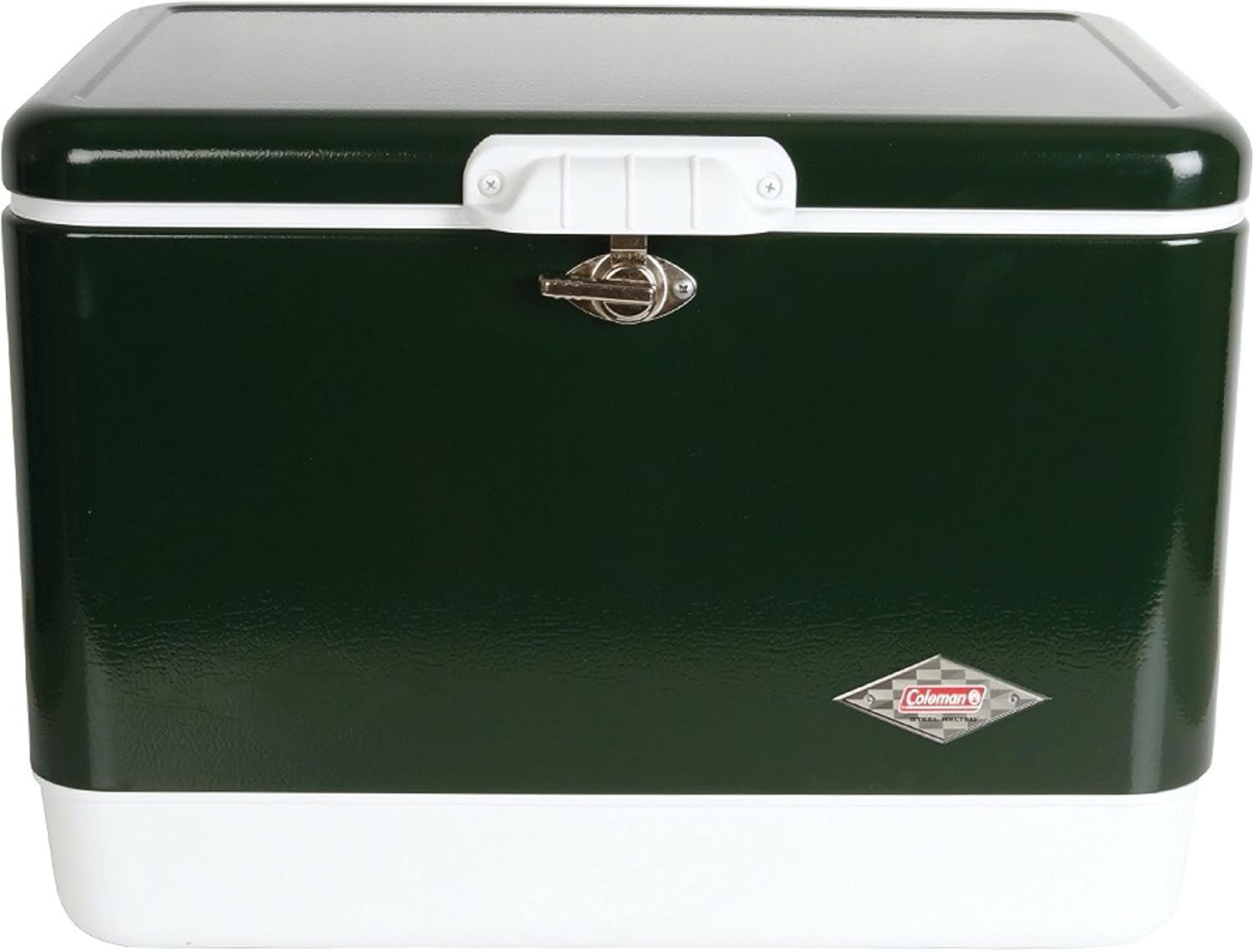 Coleman Cooler | Steel-Belted Cooler Keeps Ice Up to 4 Days | 54-Quart Cooler for Camping, BBQs, Tailgating  Outdoor Activities