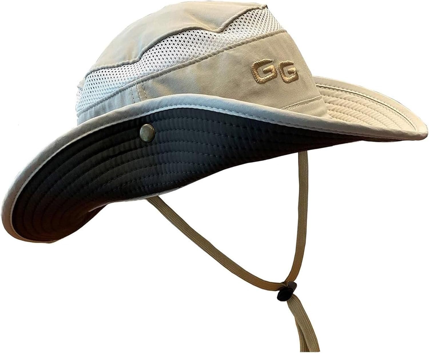 Glacier Glove Unisex Outback UPF 50+ Sun Breathable Cooling Lightweight Fishing Hat with Full Brim, Chin Strap Velcro Pocket