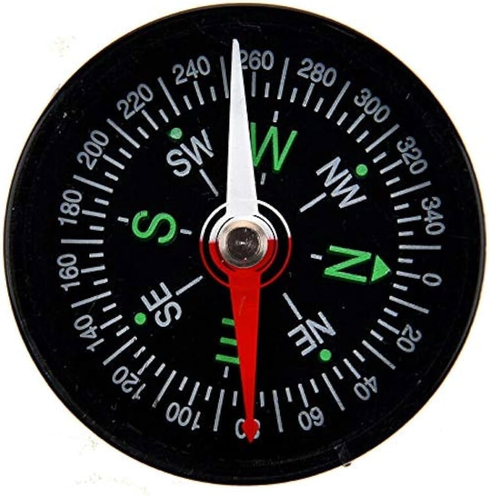 Camping Pocket Compass, Multifunctional Survival Compass Navigation Tool for Hiking |Camping |Hunting | Backpacking | Orienting |Global Mountaineering.