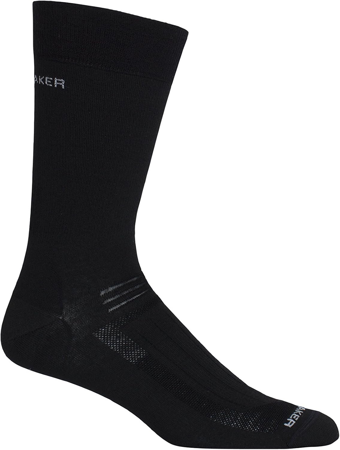 Icebreaker Mens Hike Liner Ultralight Cushion Crew Sock