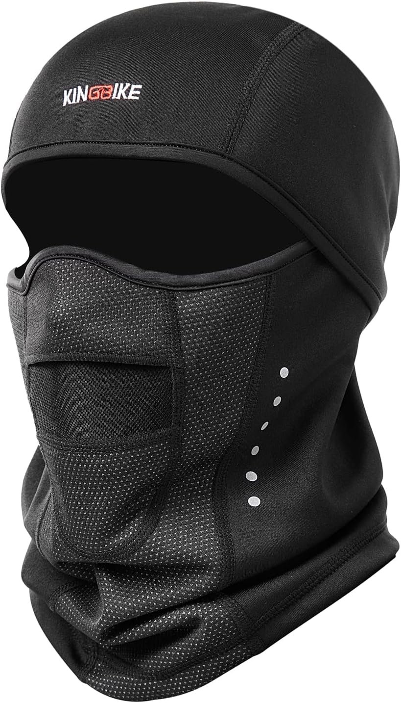 KINGBIKE Balaclava Ski Mask for Men Women Water Resistant and Windproof Fleece Thermal Full Face Mask Cold Weather Gear