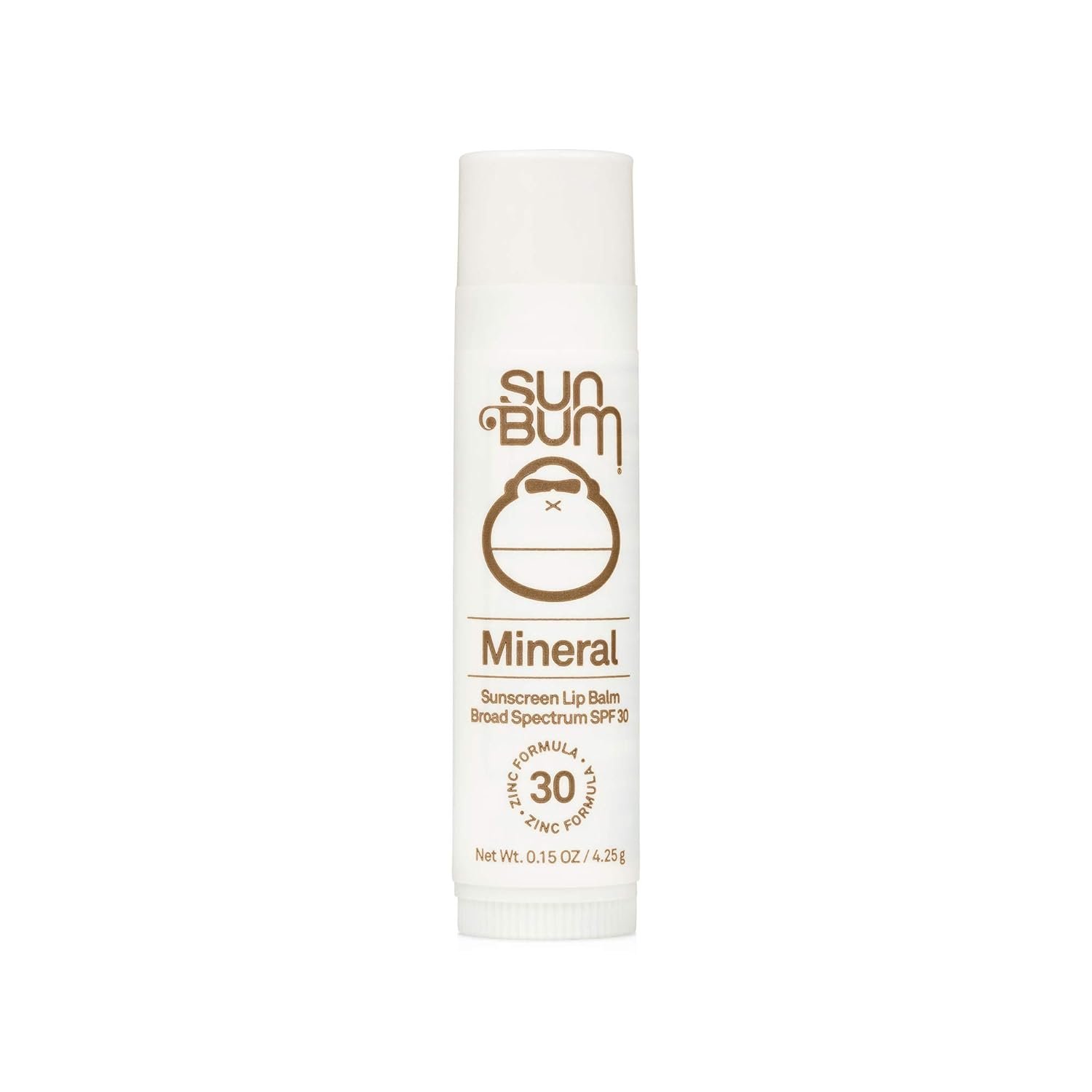 Sun Bum SPF 30 Mineral Sunscreen Lip Balm | Hawaii 104 Act Compliant (Octinoxate  Oxybenzone Free) Broad Spectrum Natural Lip Care with UVA/UVB Protection | .15 oz