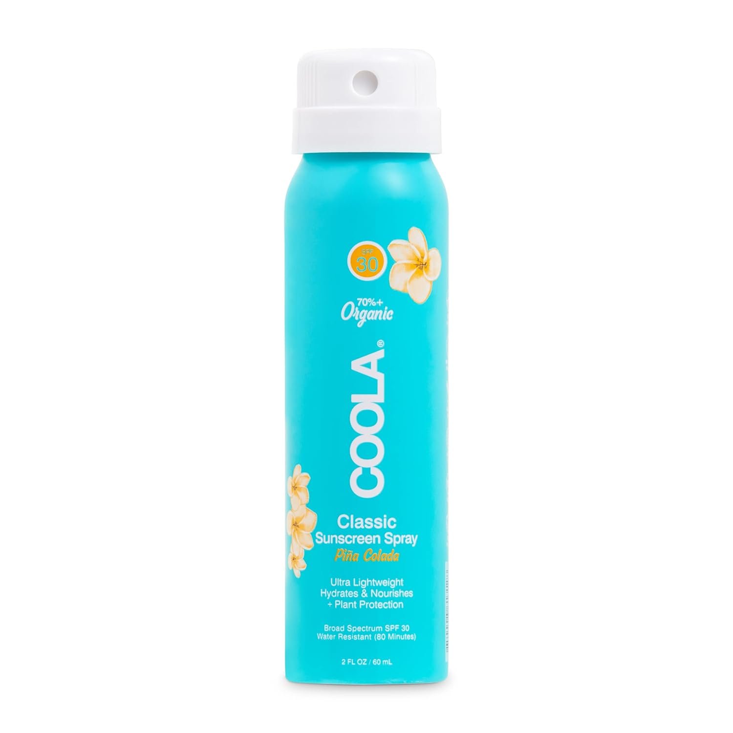 COOLA Organic Sunscreen SPF 30 Sunblock Spray, Dermatologist Tested Skin Care for Daily Protection, Vegan and Gluten Free, Piña Colada