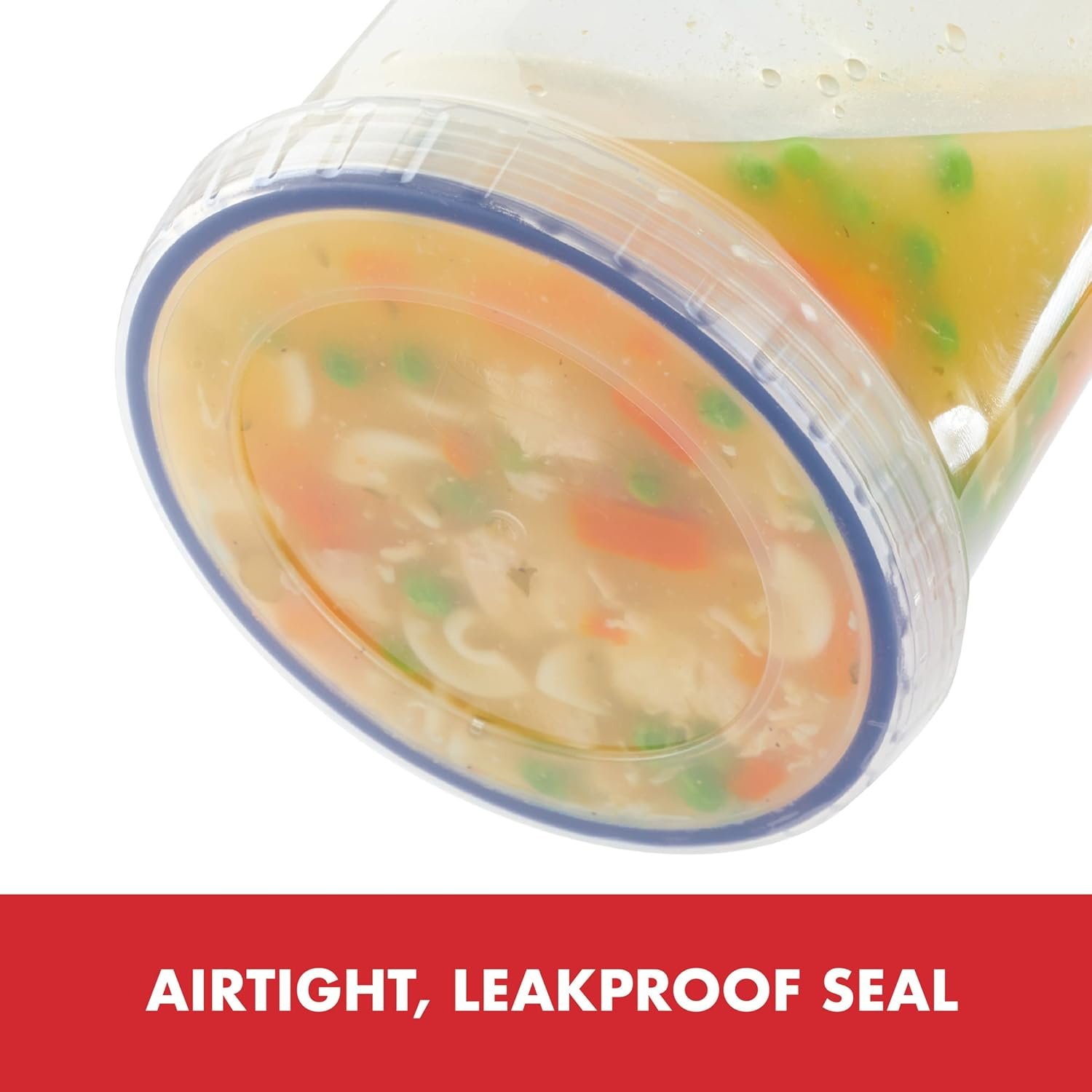 LocknLock Easy Essentials Twist Food Storage lids/Airtight containers, BPA Free, Short-12 oz-for Coffee, Clear