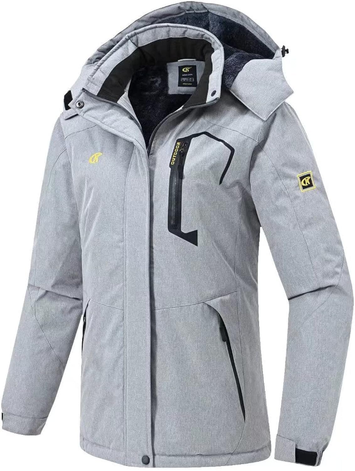 Pdbokew Womens Skiing Snowboarding Jackets Fleece Hood Mountain Snow Coat