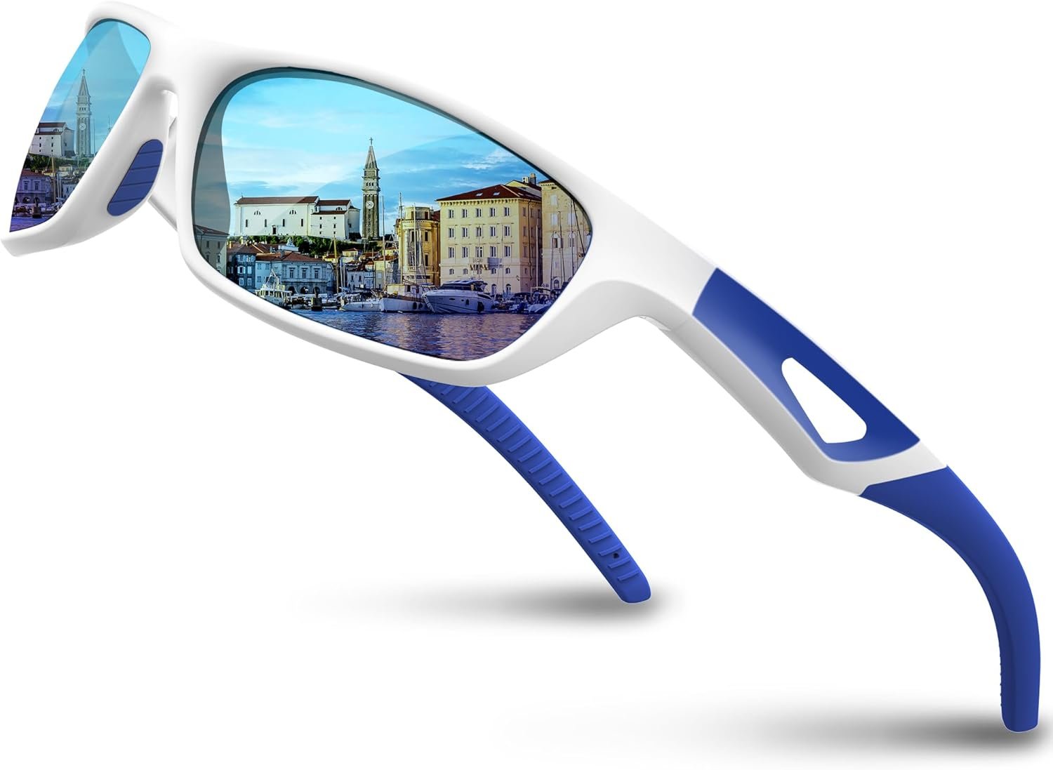 RIVBOS Polarized Sports Sunglasses Driving Sunglasses Shades for Men Women Tr90 Frame for Cycling Fishing Running RB831