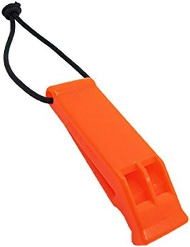 Scuba Choice Scuba Diving Safety Whistle with Lanyard, Orange