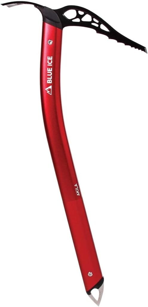 Blue Ice Akila Ice Axe Adze - Ski Patrol Red