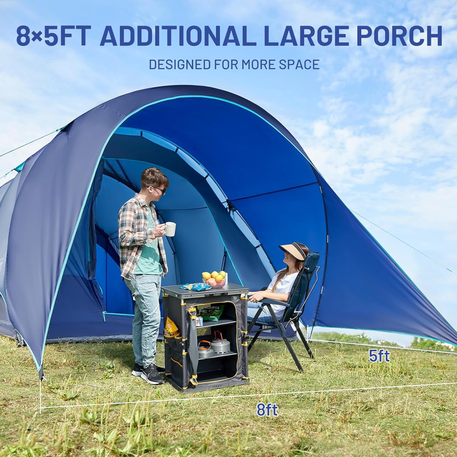 Camping Tent Review: TIMBER RIDGE 8 Person with Porch – Comfort and Versatility