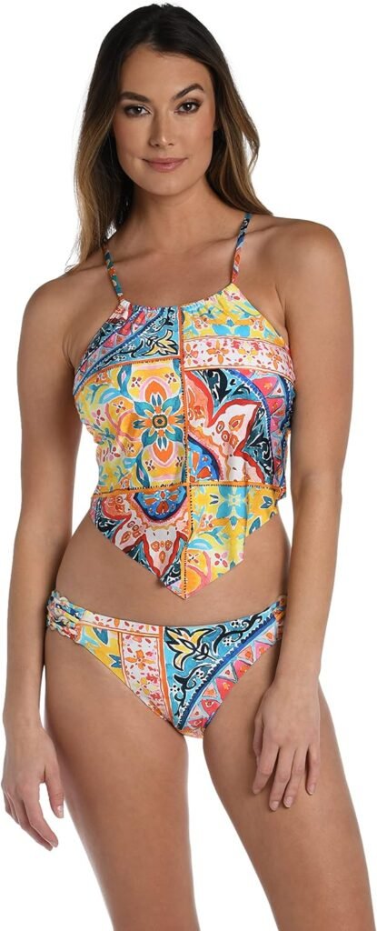 Halter Handkerchief Tankini Swimsuit Top