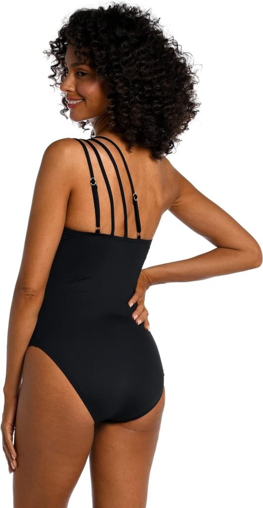 La Blanca Womens Standard Island Goddess Strappy Shoulder One Piece Swimsuit