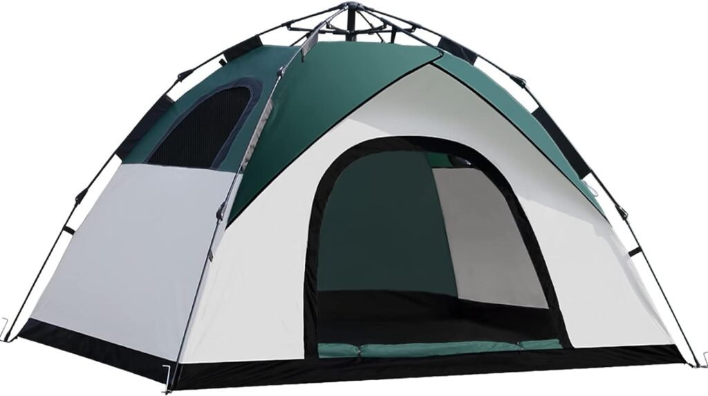 anngrowy Camping Tent 2/4 Person Instant Family Tent Pop Up Tents for Camping Waterproof Portable Hiking Camp Lightweight Tent for Backpacking Small Tent 4 Season Windproof Quick Compact Dome Tent