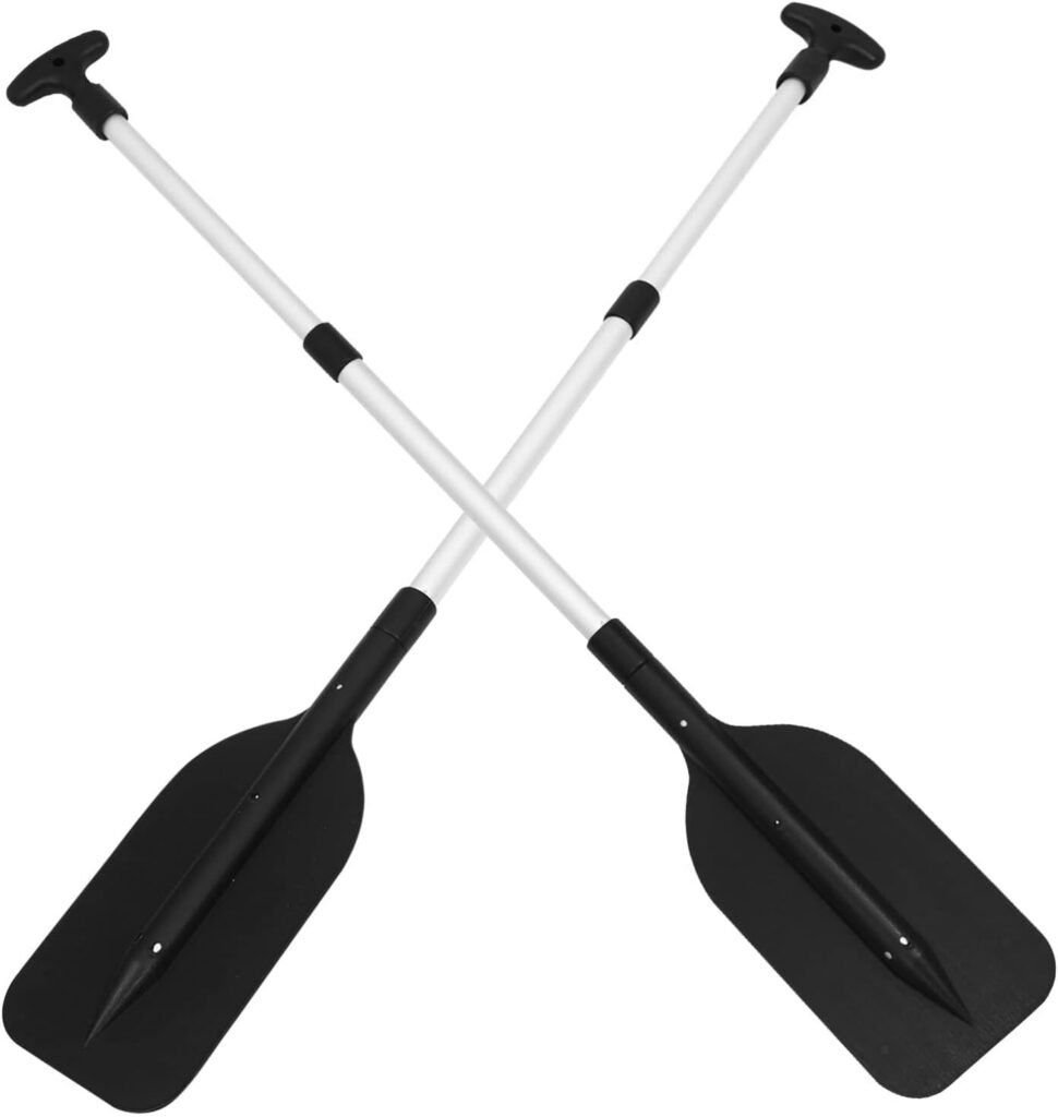 BESPORTBLE 2 Pack Telescopic Kayak Paddle 22-41inch Aluminum Alloy Boat Oars Collapsible Paddle for Boat Kayaking Rafting Jet Ski Canoe Outdoor Kayak Water Sports