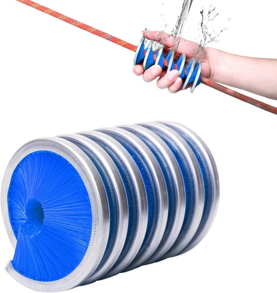 Climbing Rope Cleaning Brush 8-12mm Climbing Rope Cleaning Tools Professional Cleaning Brush for Climbing Rope and Clothesline, 360° All-Round Cleaning Brush for Ropes