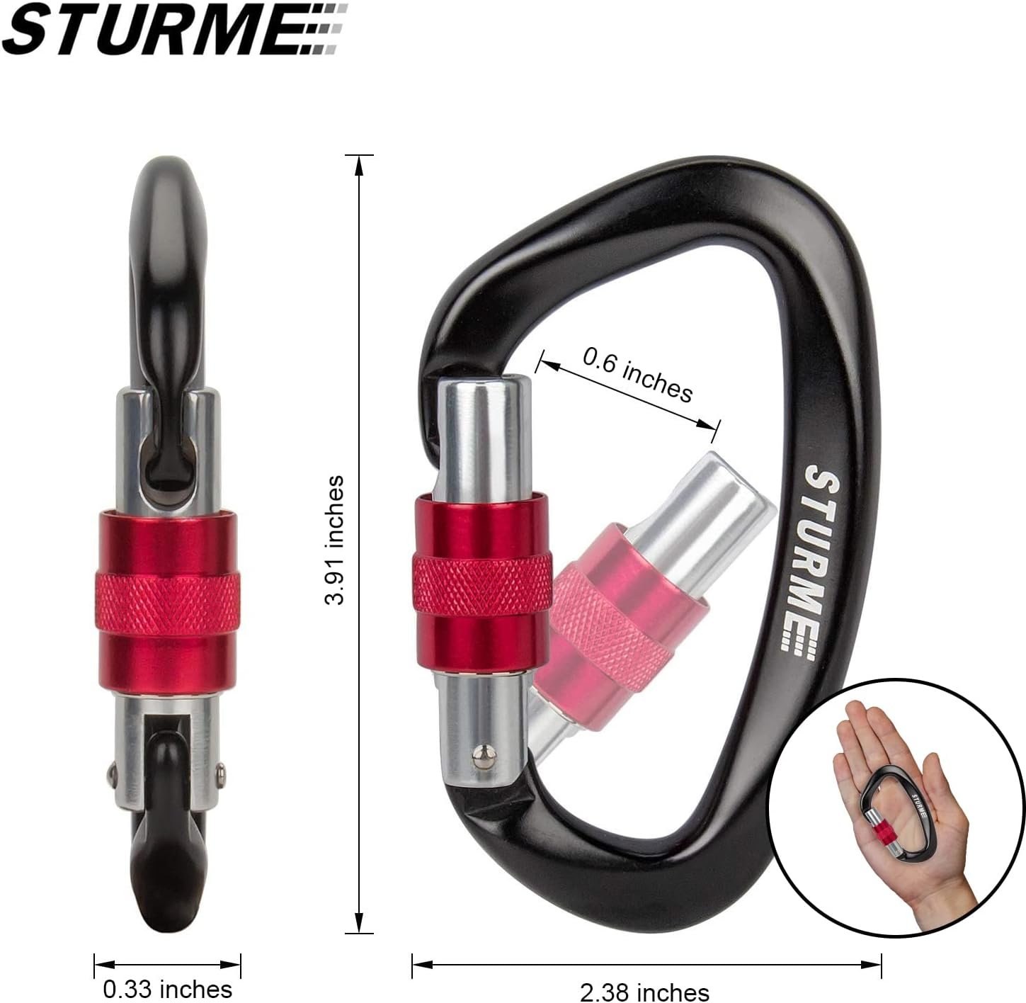 Comparing Heavy Duty Climbing Carabiners: STURME vs Kailas vs SEPEAK
