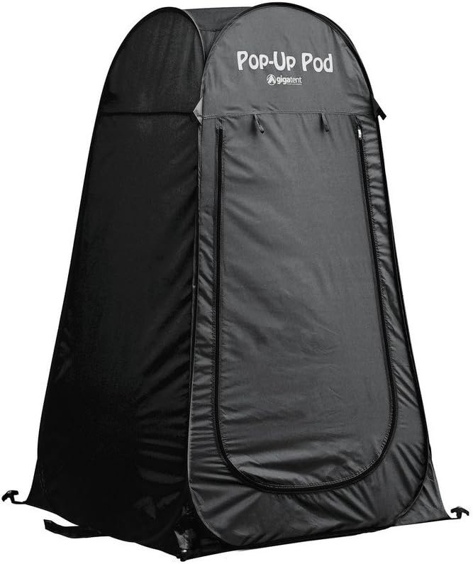 GigaTent Pop Up Pod Changing Room Privacy Tent – Instant Portable Outdoor Shower Tent, Camp Toilet, Rain Shelter for Camping  Beach – Lightweight  Sturdy, Easy Set Up, Foldable - with Carry Bag