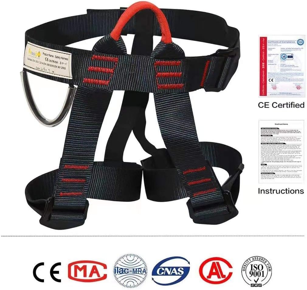 HeeJo Climbing, Rock Climbing, Half Body for Rappelling Fire Rescuing Tree Climbing Gear