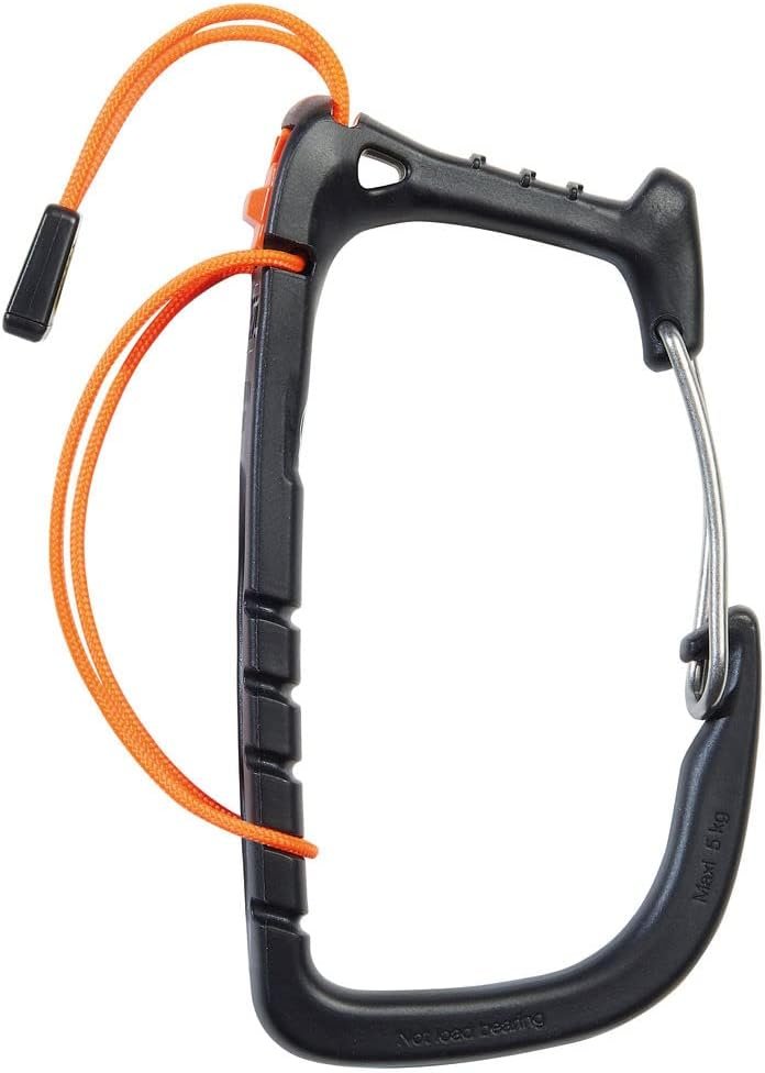 Petzl CARITOOL EVO Tool Holder - Universal Ice Screw Holder Adaptable to Any Harness, for Ice Climbing or Mountaineering Gear