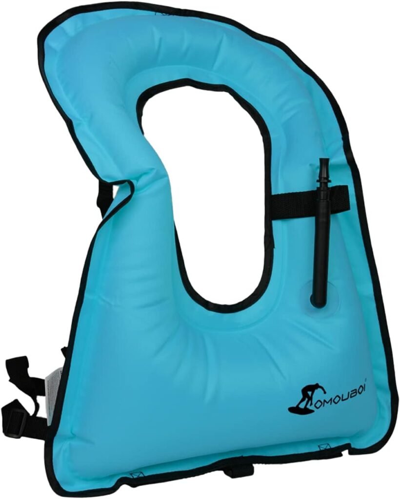 Snorkel Vest for Adults, Inflatable Swim Vest Jackets for Women/Men,Swimming Vests for Kayaking, Paddle Boarding, Fishing, Surfing, Snorkel, Watersports, Rafting