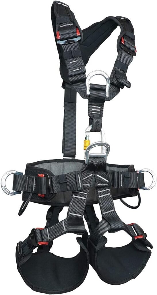 SOB Full Body Climbing Harness Can Be Inverted Thicken Widen Protect Waist Safety Harness Tree Work Rock Climbing Mountaineering Rescuing Work at Height