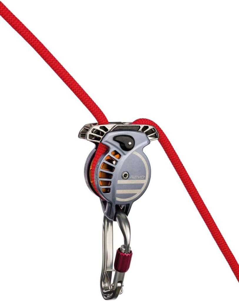 Revo Rock Climbing Belay Device - Auto-Locking Belay Device