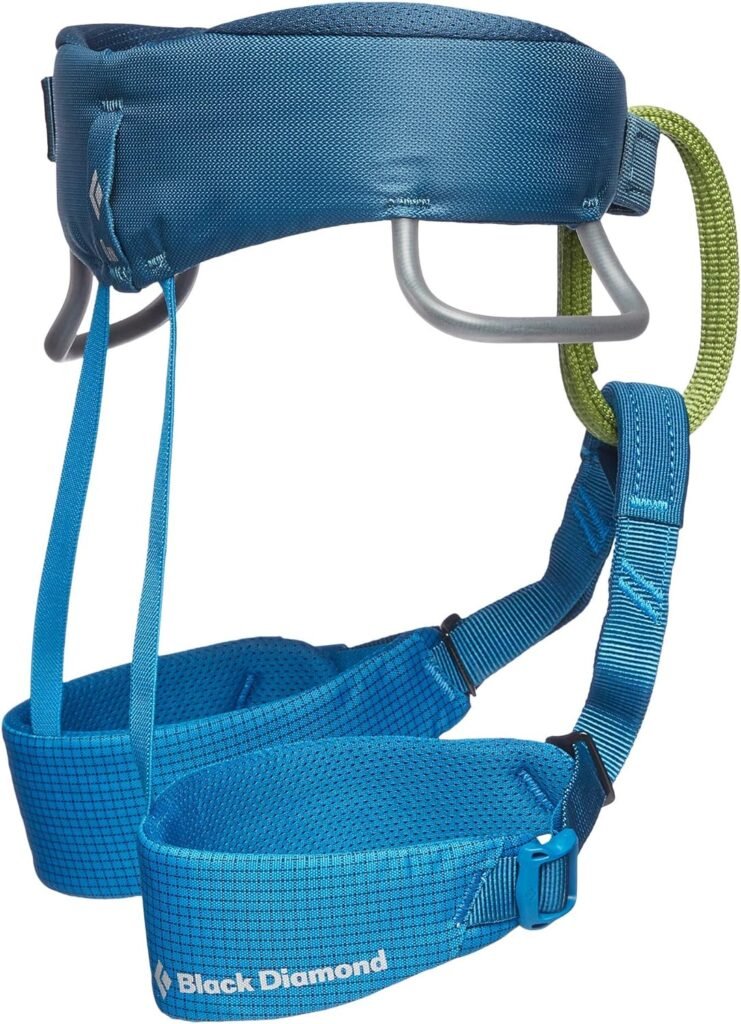 BLACK DIAMOND Momentum Climbing Harness, Kids, Kingfisher