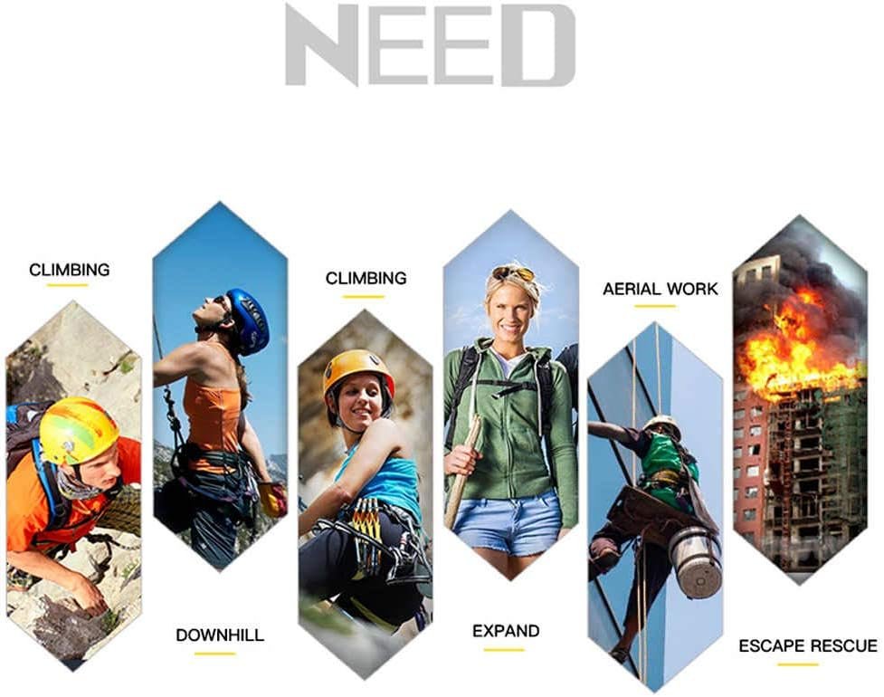 Climbing belts, Thicken Professional Large Size Safety Belt for Caving Rock Climbing Fire Rescuing Rappelling Tree and Outdoor Adventure Activities