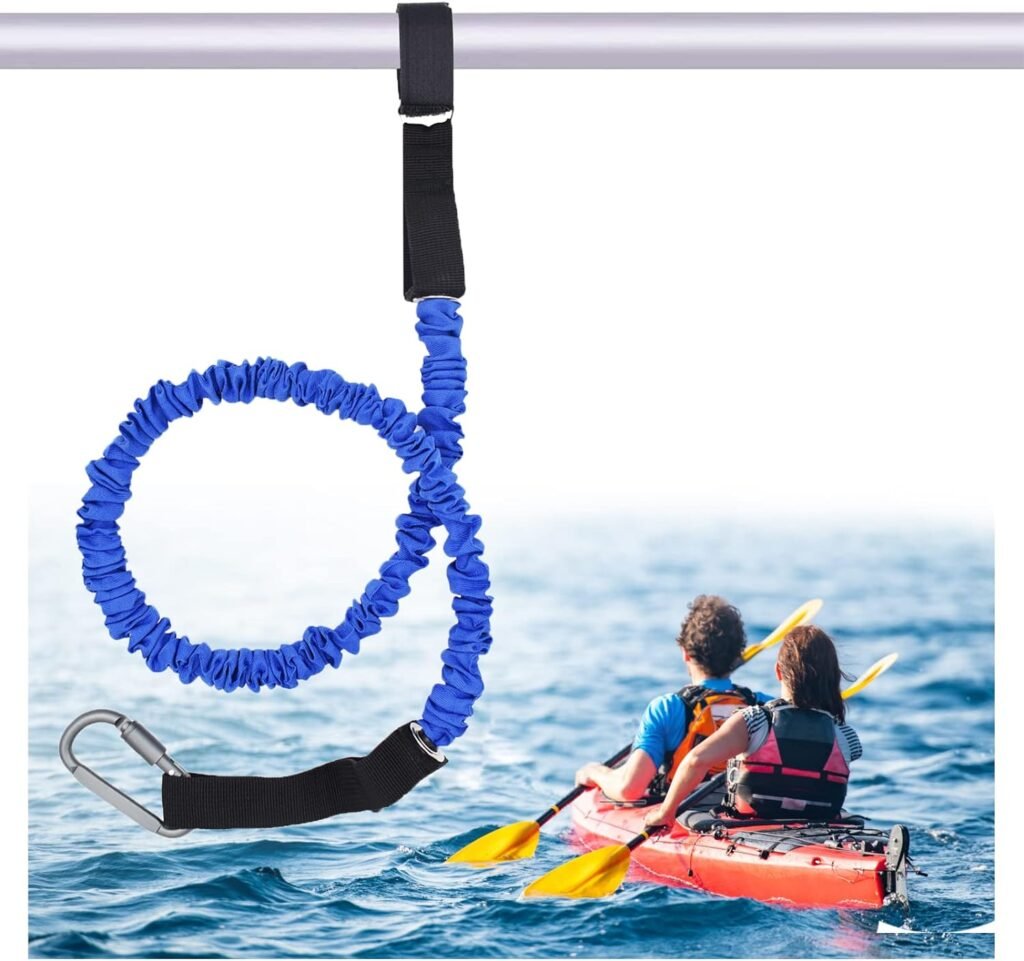 Kayak Paddle Leash, Paddle Leash Lightweight Coiled Kayak Rod Leashes for SUP Kayaking Canoing Fishing Boating
