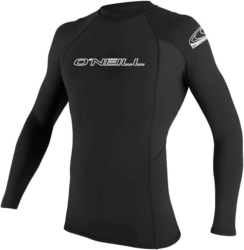 ONeill Mens Basic Skins UPF 50+ Long Sleeve Rash Guard