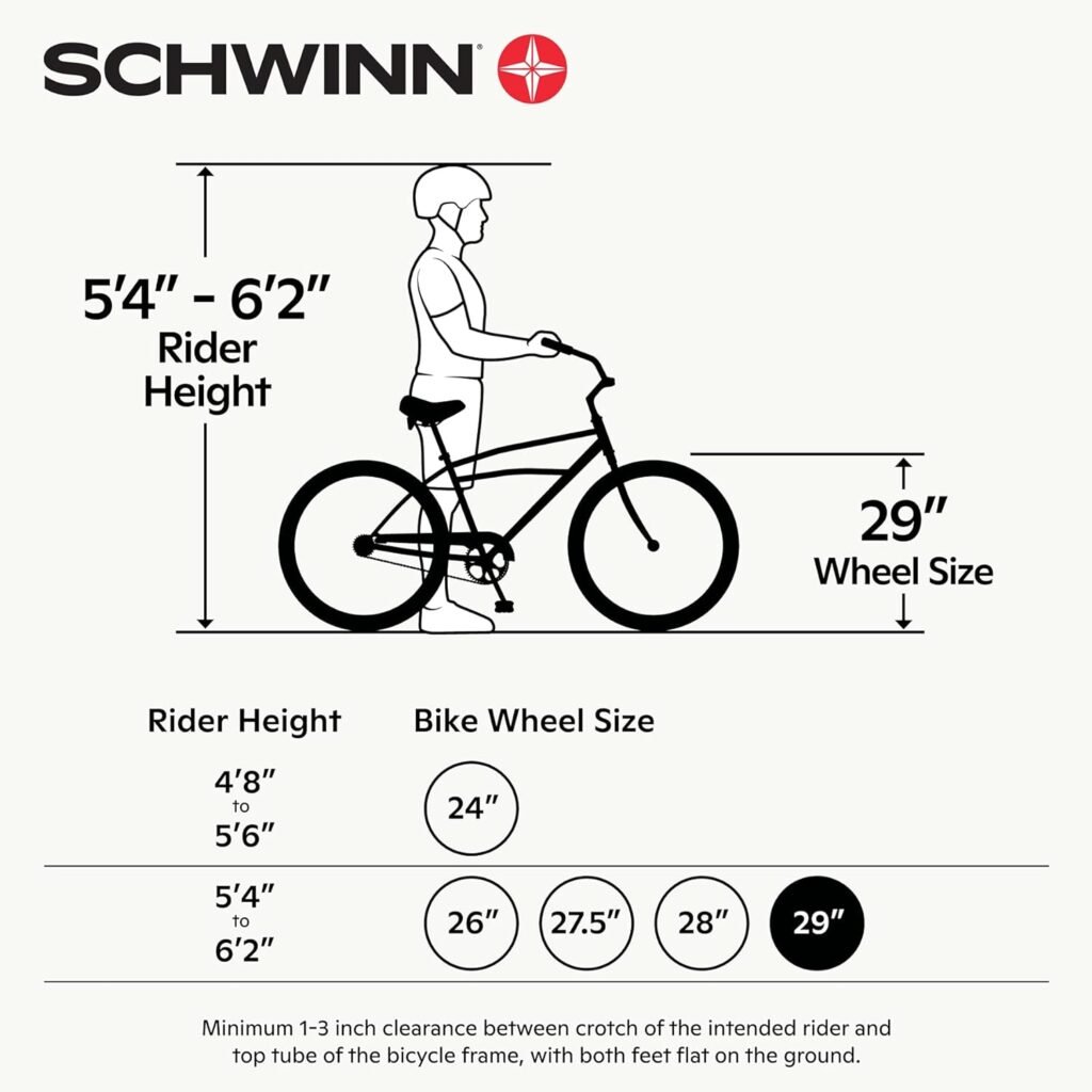 Schwinn S29 Mens and Womens Mountain Bike, 29-Inch Wheels, Aluminum Frame, Dual-Suspension, Mechanical Disc Brakes