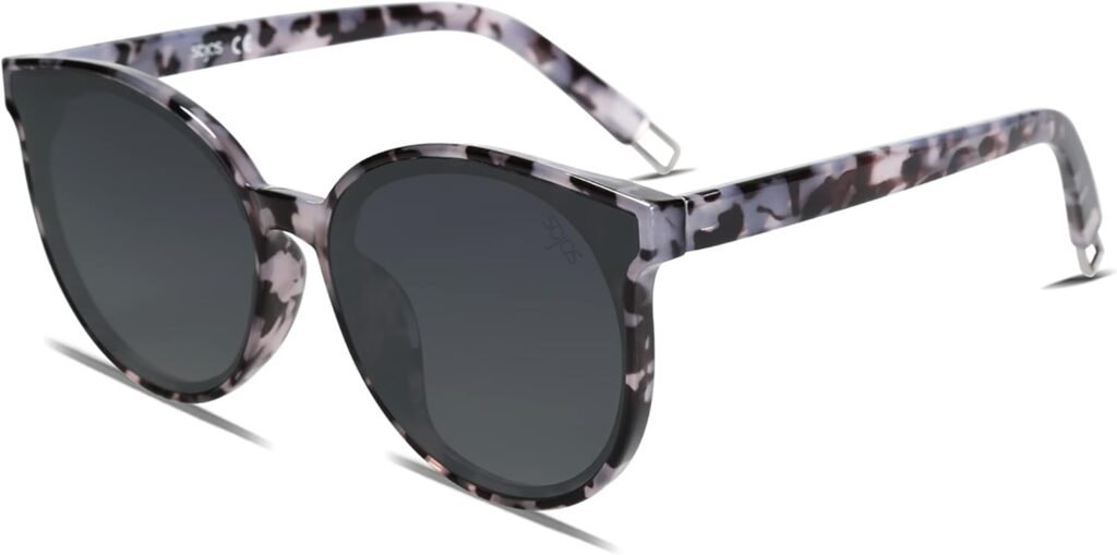 SOJOS Oversized Round Sunglasses for Women and Men